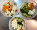 【糖尿病弁当】蒸し野菜　71kcal作り方6写真