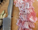 【子供とりわけ】なすと豚バラのポン酢炒め作り方1写真