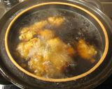 冬の鍋♪鶏のから揚げで作りました♪作り方3写真