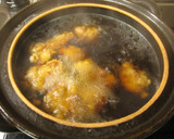 冬の鍋♪鶏のから揚げで作りました♪作り方3写真