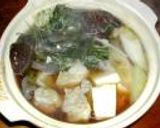 鶏肉と水菜の鍋作り方6写真