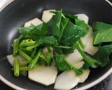 じゃが芋・ほうれん草に生クリーム＆チーズ作り方2写真