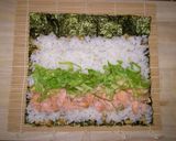 鮭ナッツレタスロール作り方5写真