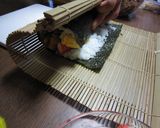 美味しいものいっぱい巻いた♫超太巻き寿司作り方22写真