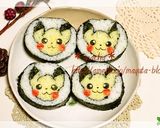 ピカチュウの恵方巻き作り方9写真