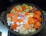 味噌カレー牛乳鍋作り方2写真