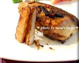 ぶりの蜂蜜とバルサミコの照り焼き作り方5写真