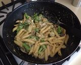 ペンネで★バジルのクリームパスタ作り方6写真
