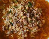 ひき肉かき玉ラーメン*〆はスープごはん作り方7写真