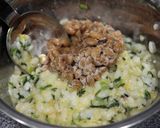 スマートチーズ入り焼きTKG"N"。作り方2写真