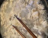 簡単！ヘルシーわかめと鶏皮、胸肉混ぜご飯作り方3写真