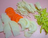 セロリ豚汁作り方1写真