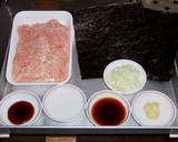 とっても簡単♪鶏ひき肉の海苔焼き作り方1写真