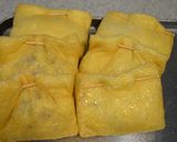 □■海老と鶏挽肉の油揚げ包み■□作り方4写真