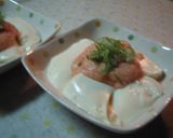♪明太あんかけ温豆腐♪作り方4写真
