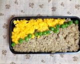フォークでぐるぐる鮮やかレンジでそぼろ卵作り方6写真
