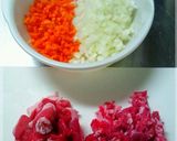 *牛肉ガーリック炒飯作り方1写真