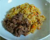 *牛肉ガーリック炒飯作り方8写真