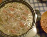 白菜と豆腐と肉団子の中華だしの塩鍋作り方3写真