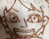 似顔絵チョコ★バレンタインに作り方4写真