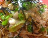 焼きそば風♪ソース味のねぎスパゲティ作り方6写真