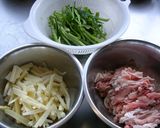 チンジャオロース（覚書）作り方1写真