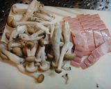 豆苗とベーコン☆ぶなしめじのバター炒め　作り方2写真