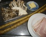ベーコンで☆ごぼうと舞茸のバター醤油作り方1写真