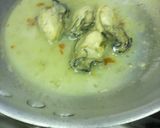 牡蠣と水菜のペペロンチーノスパゲッティ作り方2写真