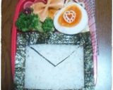 バレンタインに♡　ラブレター＊キャラ弁＊作り方2写真