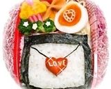 バレンタインに♡　ラブレター＊キャラ弁＊作り方3写真