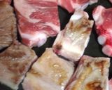 豚軟骨の黒酢煮とろろのせ作り方1写真
