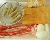 豚バラと油揚げ★こくうま煮作り方1写真