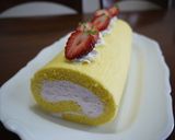 生チョコクリームのココアロールケーキ♪作り方12写真