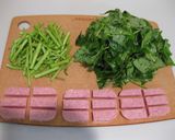 ウンチェーバー(空芯菜)炒め作り方1写真