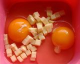 チーズとろ~りふわふわ卵の焼きうどん作り方3写真