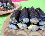 鶏ミンチと小松菜の創作キンパッ。作り方8写真