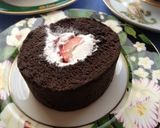 バレンタインに大人のブラックロールケーキ作り方22写真