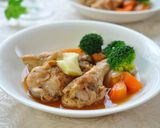 骨付きチキンの洋風☆ほろ旨チーズ煮込み♫作り方7写真