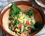 春【豆苗・カニカマ。ごま味噌マヨ和え】作り方7写真