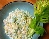 セロリとコーンのシンプルサラダ作り方4写真