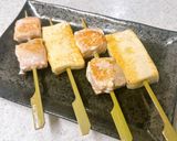 鮭と豆腐の串焼き♪柚子味噌がけ作り方5写真