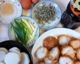 仙台麩(油麩)と里芋の卵とじ煮作り方3写真