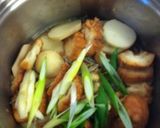 仙台麩(油麩)と里芋の卵とじ煮作り方5写真