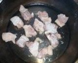 鶏もも肉ときのこの酢醤油炒め作り方3写真