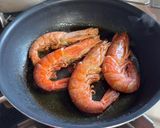 市販のソース活用！海老トマトスパゲティ作り方4写真