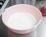 オープンハートde苺ピューレ入り牛乳かん作り方2写真