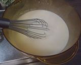 向井理♡菜っ葉のクリームソースかけご飯作り方6写真