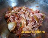 お子様でも食べれる♪豚キムチ作り方1写真