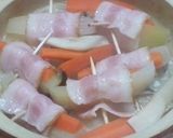 ベーコン巻きのキャベツ蒸し鍋作り方5写真
